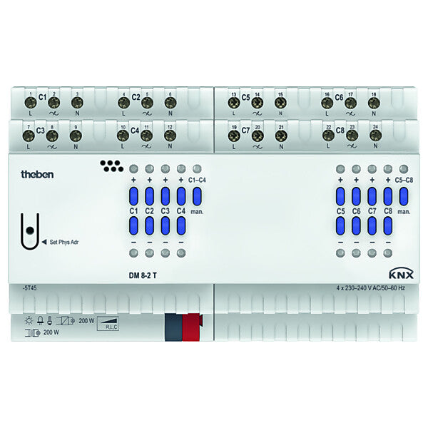 Theben Dimmaktor 8-fach DM 8-2 T KNX
